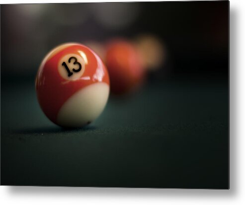 Pool Metal Print featuring the photograph Lucky number by Yelena Rozov