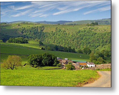 Throwley Metal Print featuring the photograph Manifold Valley - Staffordshire by Rod Jones