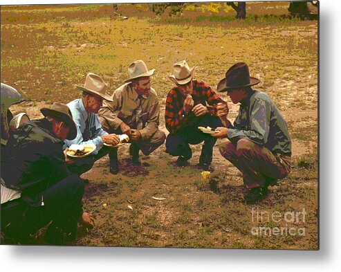 Men Of Pie Town Metal Print featuring the photograph Men of Pie Town by Padre Art