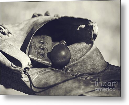 Muzzleloader Metal Print featuring the photograph Muzzle Loader's Tools by Pam Holdsworth