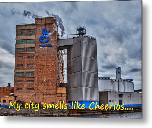 Buffalo Metal Print featuring the photograph My City Smells Like Cheerios by Guy Whiteley