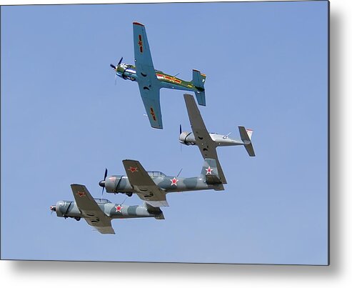 Airplane Metal Print featuring the photograph Nanchang CJ-6 Pitch Up by Brian Lockett