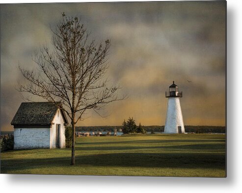 Lighthouse Metal Print featuring the photograph Ned's Point Light by Robin-Lee Vieira
