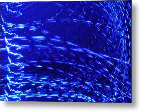 Neon Light Metal Print featuring the photograph Neon Lights by Sumit Mehndiratta