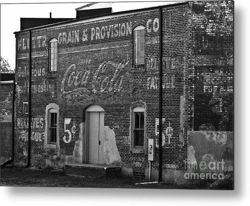 Brick Metal Print featuring the photograph Old Building in Salisbury NC by Wilma Birdwell