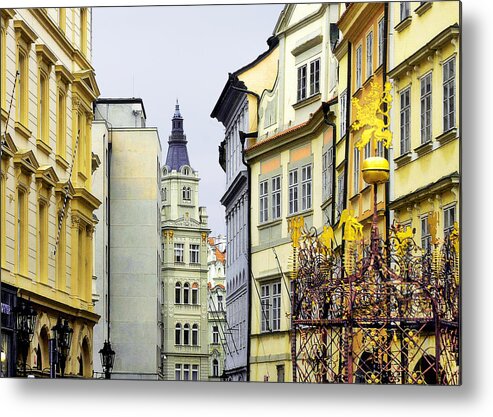 City Metal Print featuring the photograph Prague - Walking in the footsteps of kings by Alexandra Till