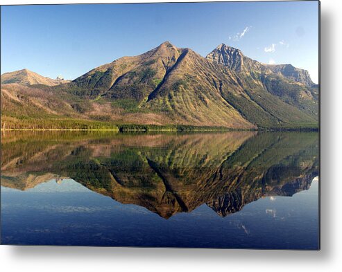 Glacier Metal Print featuring the photograph Reflections on Lake McDonald by Marty Koch