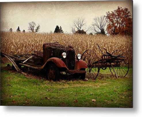 Autumn Metal Print featuring the photograph Relics by Dark Whimsy