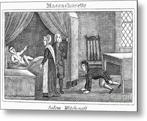 1692 Metal Print featuring the photograph Salem Witchcraft, 1692 by Granger