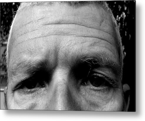 Face Metal Print featuring the photograph Self Portrait by Scott Brown