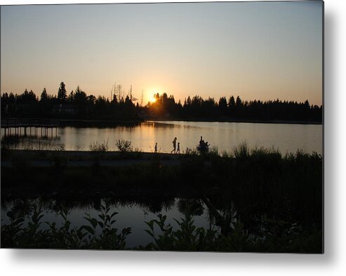 Summer Metal Print featuring the photograph Setting Sun by Michael Merry