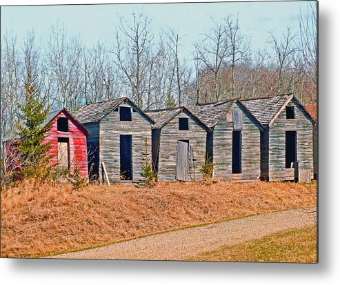 Smokehouse Metal Print featuring the photograph Smokehouse Row by S Paul Sahm