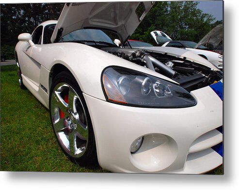 Automobiles Metal Print featuring the pyrography Ssss 2009 Dodge Viper by John Schneider