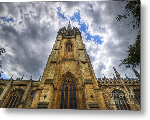 Oxford Metal Print featuring the photograph St Mary The Virgin - Oxford by Yhun Suarez