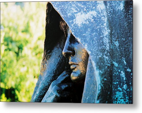 Statue Metal Print featuring the photograph Mourning by Claude Taylor