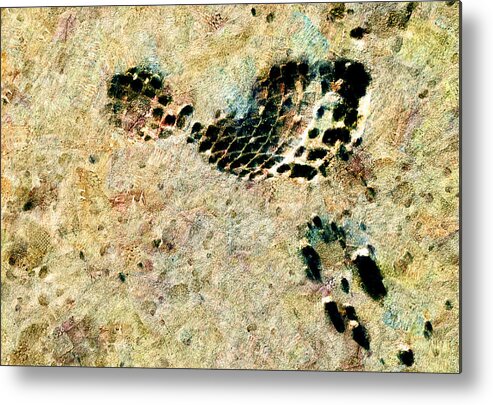 Footprint Metal Print featuring the digital art The Evolution of Man by Steve Taylor