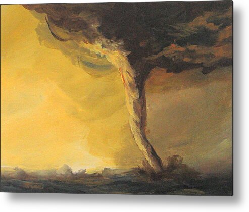 Tornado Metal Print featuring the painting Tornado III by Torrie Smiley