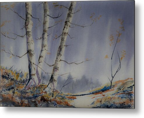 Tree Metal Print featuring the painting Tranquility by Rob Hemphill