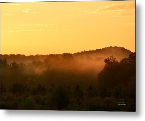 Valley Metal Print featuring the photograph Valley Fog by Maria Urso