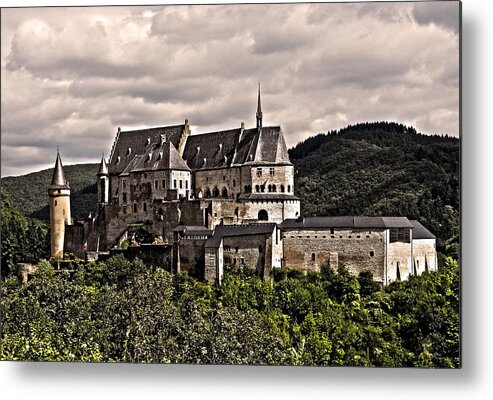 Europe Metal Print featuring the photograph Vianden Castle - Luxembourg by Juergen Weiss