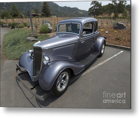 Vintage Cars Metal Print featuring the photograph Vintage Car Alexander Valley by Blake Webster
