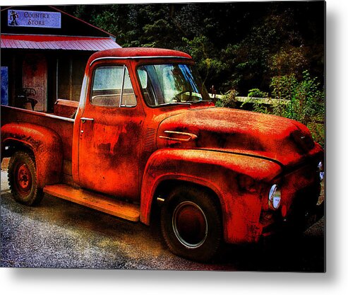 Rusty Metal Print featuring the photograph Vintage Pickup Truck by Trudy Wilkerson