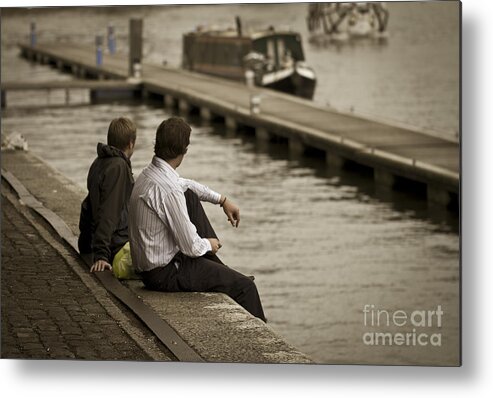 River Metal Print featuring the photograph Watching The World Go By by Clare Bambers