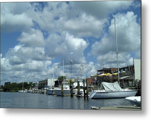 Boats Metal Print featuring the photograph Waterside by Ralph Jones
