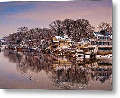 Sea. Seascape Metal Print featuring the photograph Winter Cove by Robin-Lee Vieira