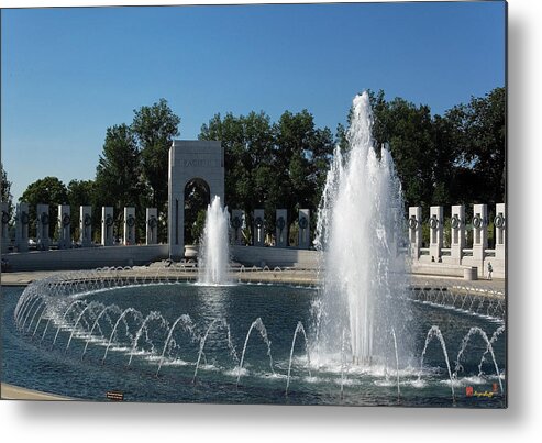 Scenic Metal Print featuring the photograph World War II Memorial--Pacific Pavilion DS035 by Gerry Gantt