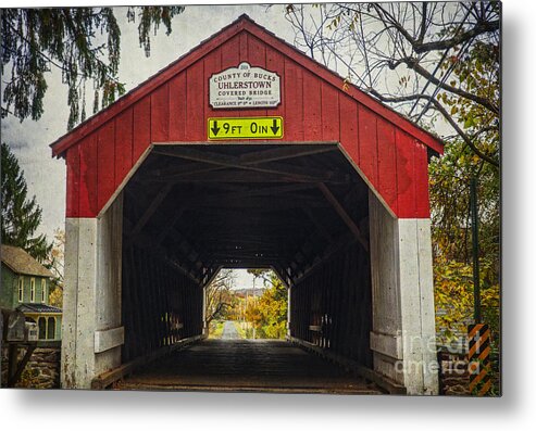 Day Or Daytime) Metal Print featuring the photograph Uhlerstown Covered Bridge IV by Debra Fedchin