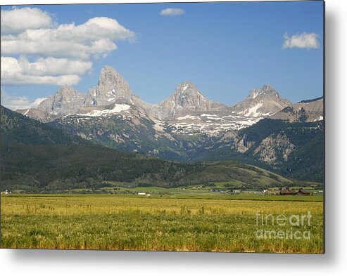 Grand Metal Print featuring the photograph Grand Tetons #1 by Tomaz Kunst