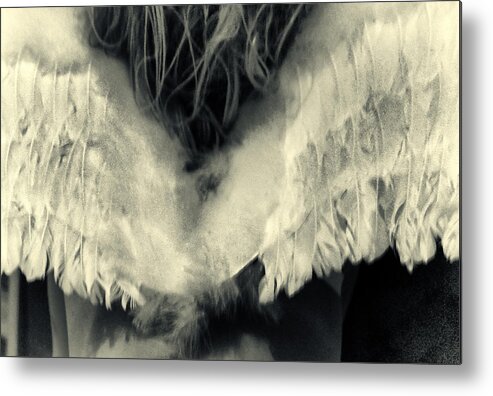 Monochrom Metal Print featuring the photograph Angel by Stelios Kleanthous