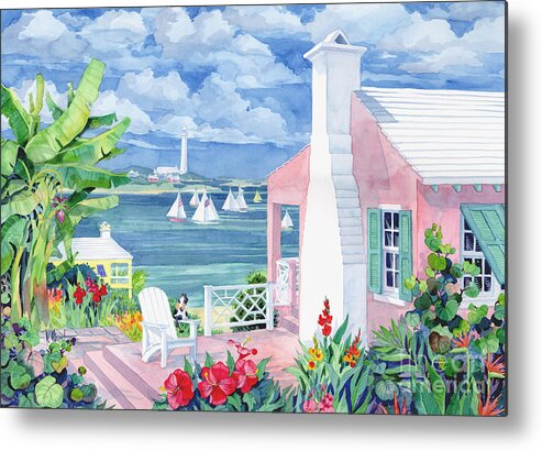 Bay Metal Print featuring the painting Bermuda Cove #2 by Paul Brent