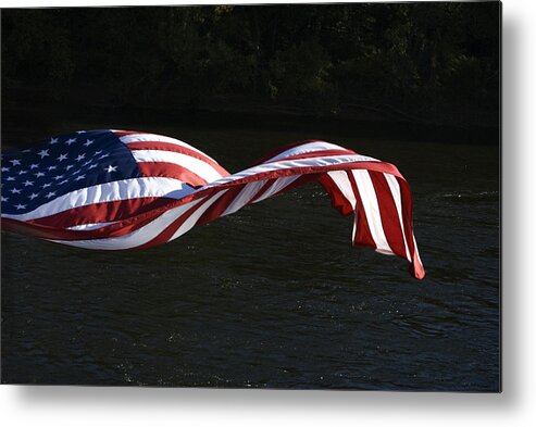 Flag Metal Print featuring the photograph Flying Free #1 by Elsa Santoro