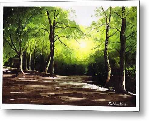 Judy Woods Metal Print featuring the painting Judy Woods by Paul Dene Marlor