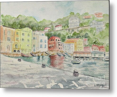 Marina Metal Print featuring the painting Marina Grande, Sorrento #2 by Laurie Morgan