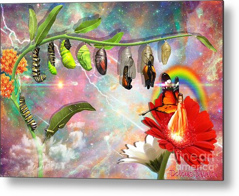 New Life Metal Print featuring the digital art New Life #1 by Dolores Develde