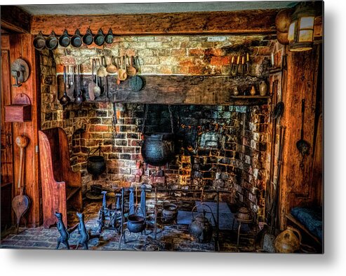 Old Kitchen Metal Print featuring the photograph Old Kitchen #1 by Lilia S