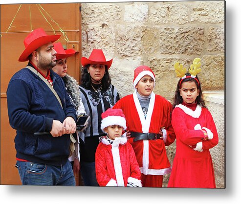Bethlehem Metal Print featuring the photograph Red Hats #1 by Munir Alawi