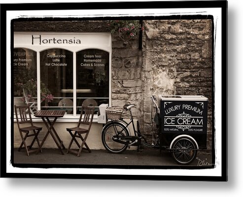 Cafe Metal Print featuring the photograph Tetbury England by Peggy Dietz