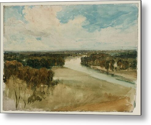 Joseph Mallord William Turner 1775�1851  The Thames From Richmond Hill Metal Print featuring the painting The Thames from Richmond Hill by Joseph Mallord