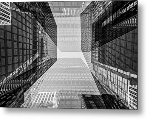 Abstract Photography Metal Print featuring the photograph Toronto Financial District by Shankar Adiseshan