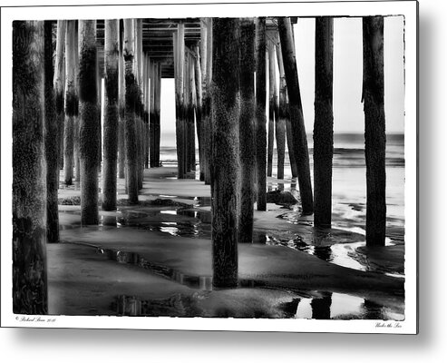 Architectural Metal Print featuring the photograph Under the Pier #1 by Richard Bean