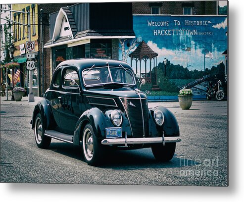 Car Metal Print featuring the photograph 1937 Ford Sedan by Mark Miller