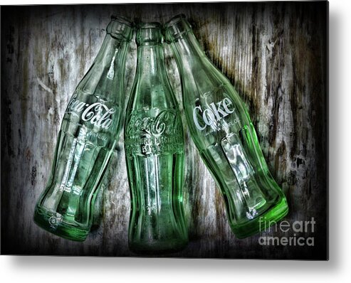 Coke Metal Print featuring the photograph 1950s Coca Cola Bottles by Paul Ward