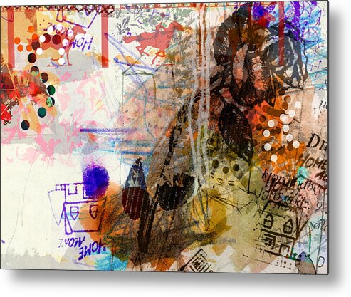 Abstract Metal Print featuring the digital art 1b by Piotr Storoniak