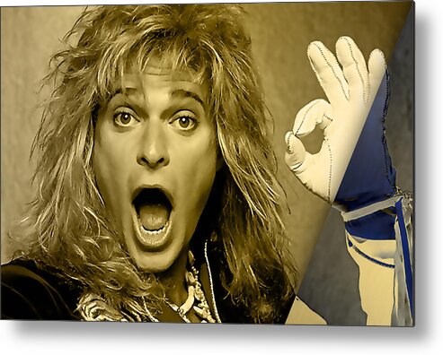 David Lee Roth Metal Print featuring the mixed media David Lee Roth Collection #2 by Marvin Blaine
