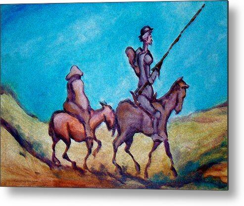 Don Quixote Metal Print featuring the painting Don Quixote #2 by Kevin Middleton