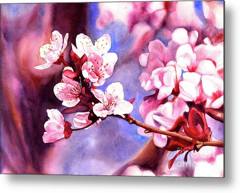 Cherry Blossoms Metal Print featuring the painting #233 Cherry Blossoms #233 by William Lum